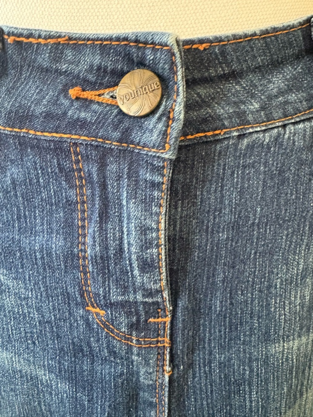 Younique Y2K Rare Vintage Maxi Jean Skirt - Picture 4 of 5
